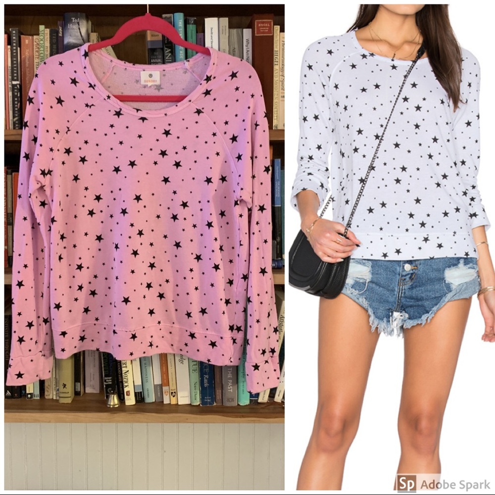 Sundry Black Stars Pullover
